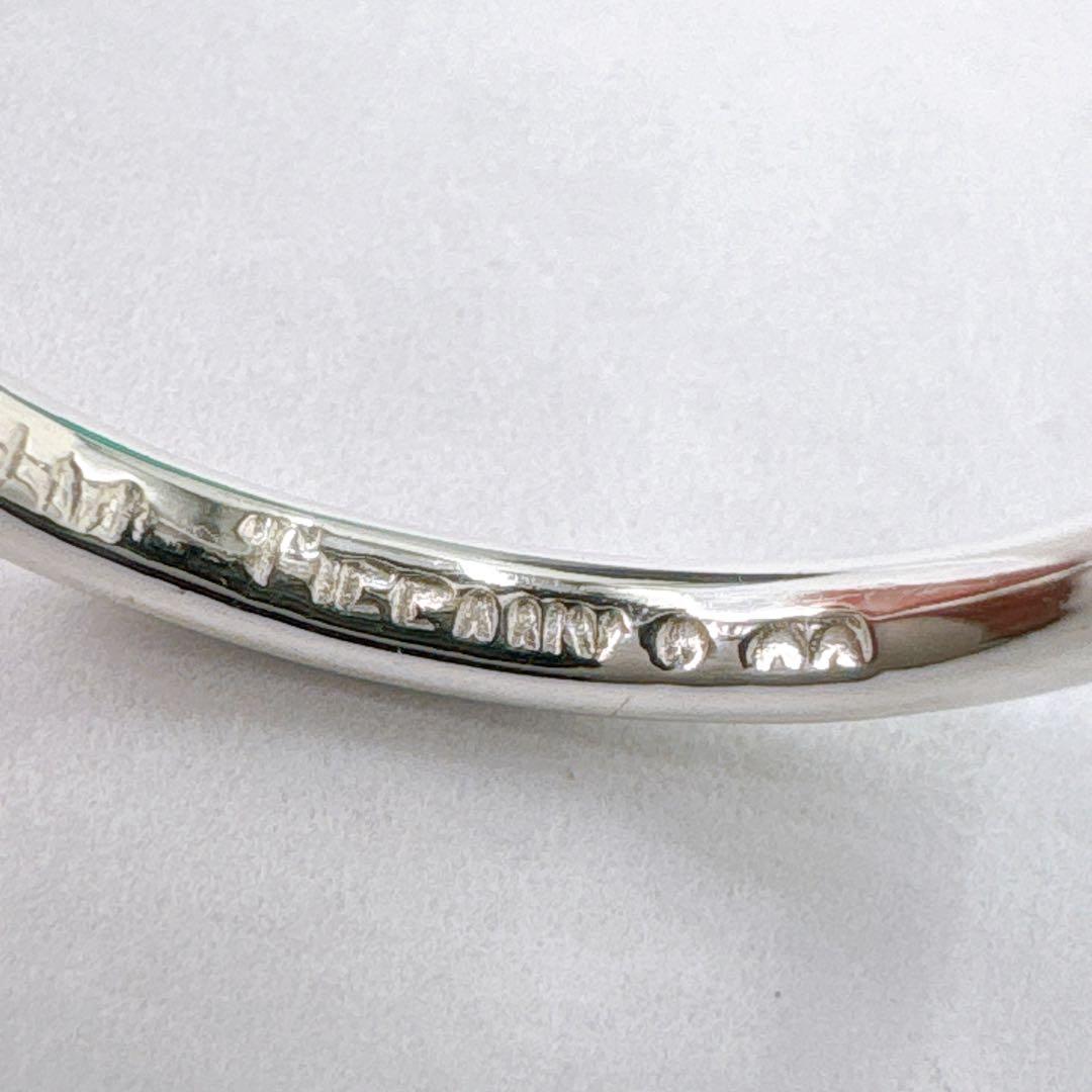 美品 オールドティファニー ラブノット コンビ 11.5号 シルバー k14