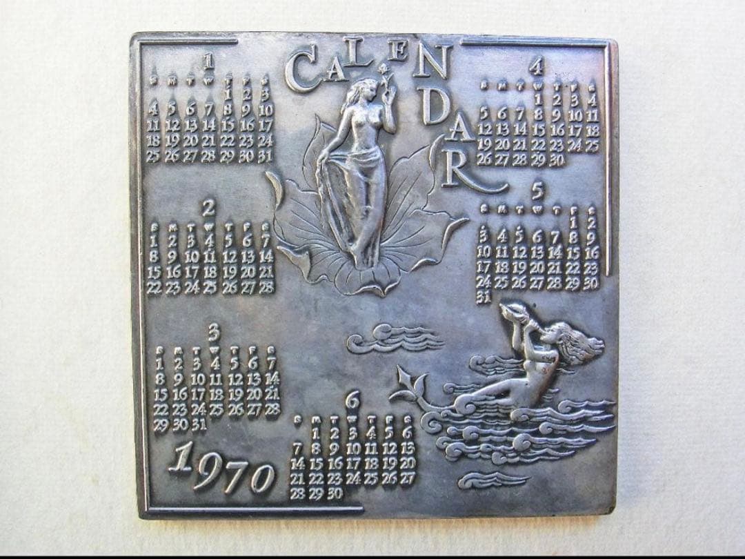 超希少！　日本万国博覧会　1970　カレンダーメダル　-四季の精-　純銀製