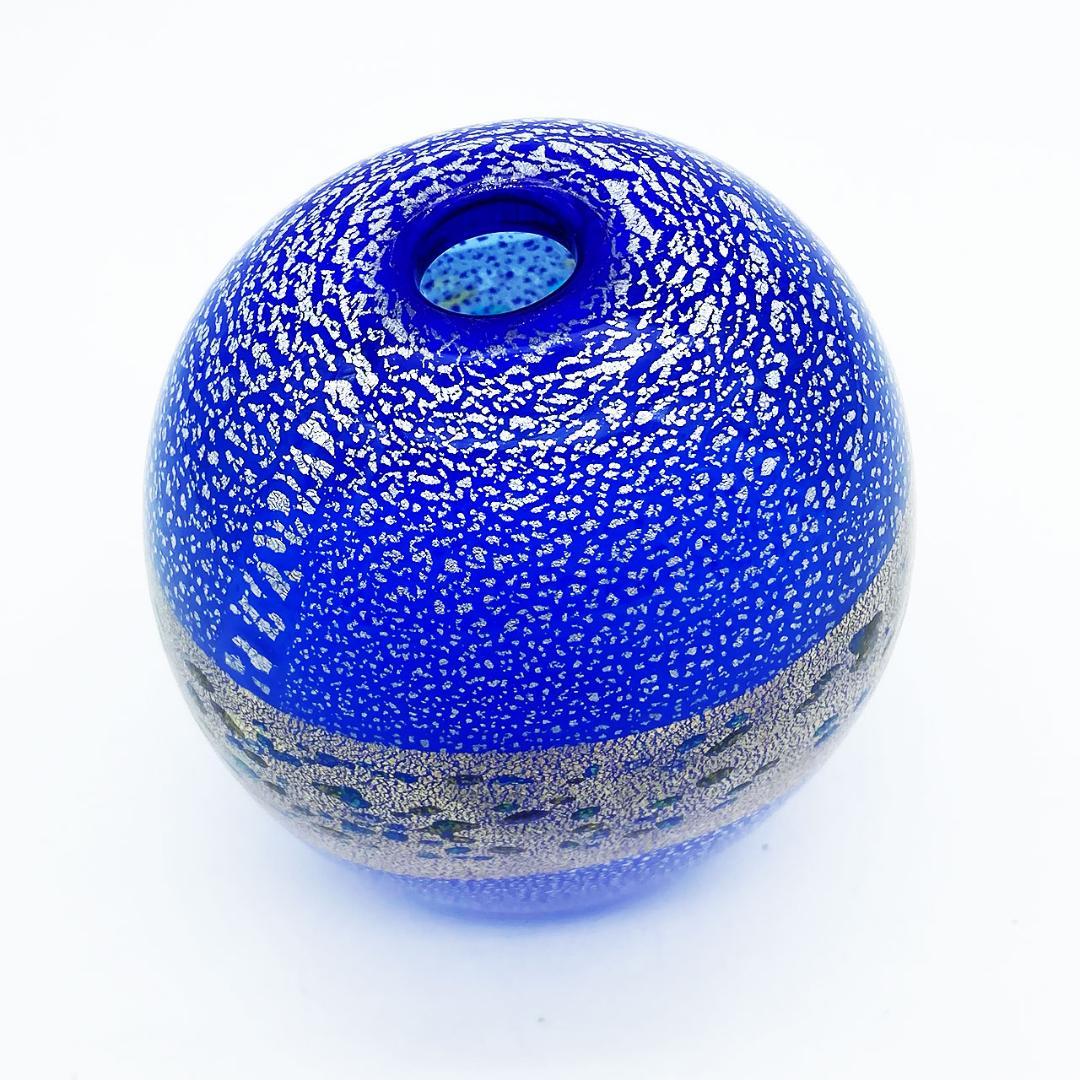 現代の名工 黒木国昭 金彩・銀彩象嵌 光琳 花瓶 スカイブルー 一輪挿し 芸術品