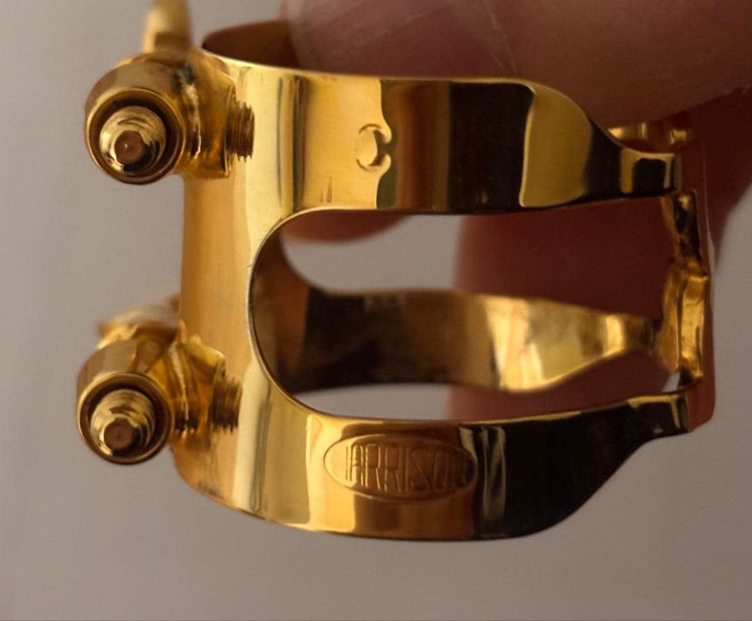 B♭クラリネット用リガチャー HARRISON（ハリソン）C/GP 金メッキ
