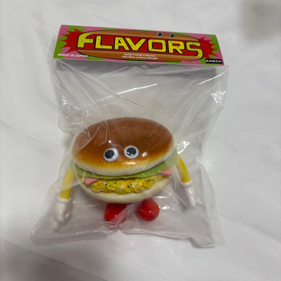 フレーバーズ　flavors ハムレタスバーガー たまご　ソフビ　フィギュア