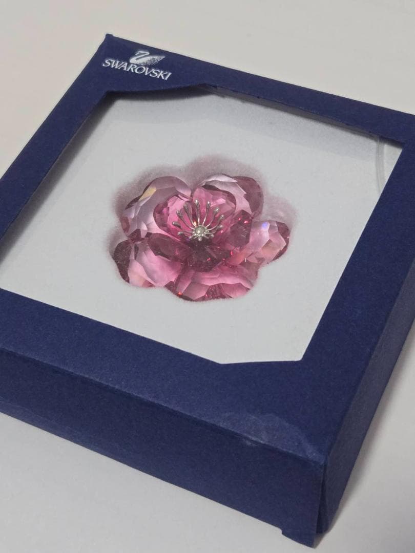 Swarovski ピンククリスタル 花