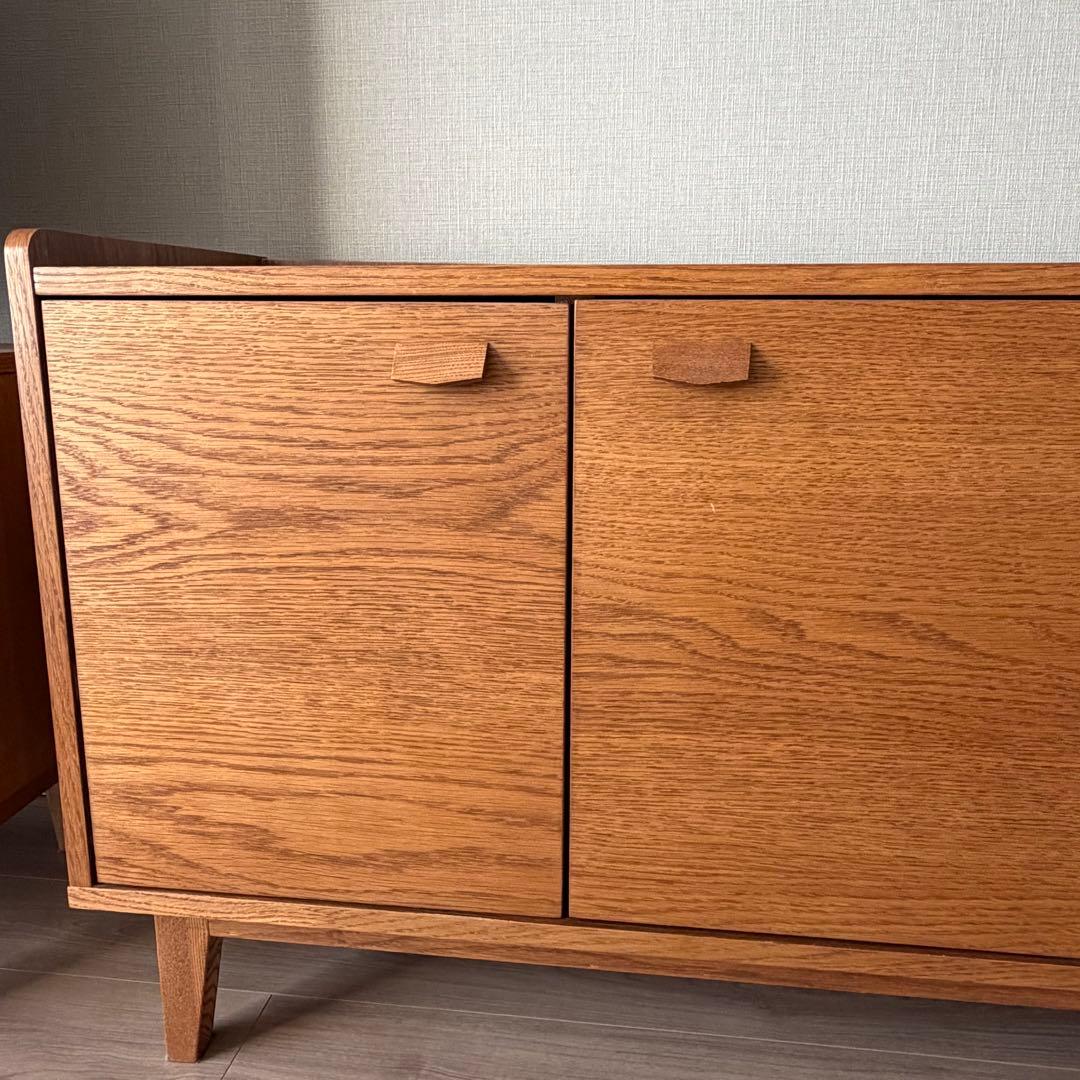 匿名配送*unico ウニコ クルト サイドボード キャビネット オーク