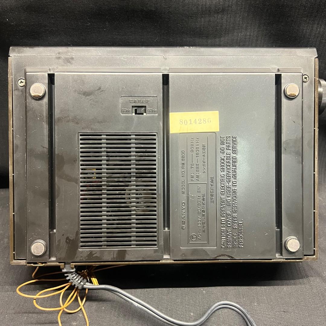 〇Db右1117 昭和レトロ SANYO デジタルクロックラジオ RM5200