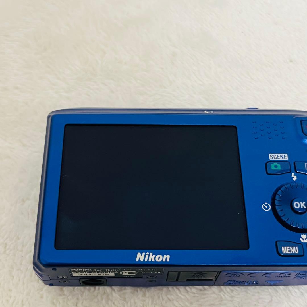 極美品　Nikon COOLPIX クールピクス S6300 ブルー デジカメ