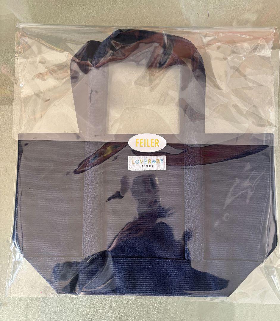 【未開封】FEILER オールドテディ ワッペントートバッグ ネイビー