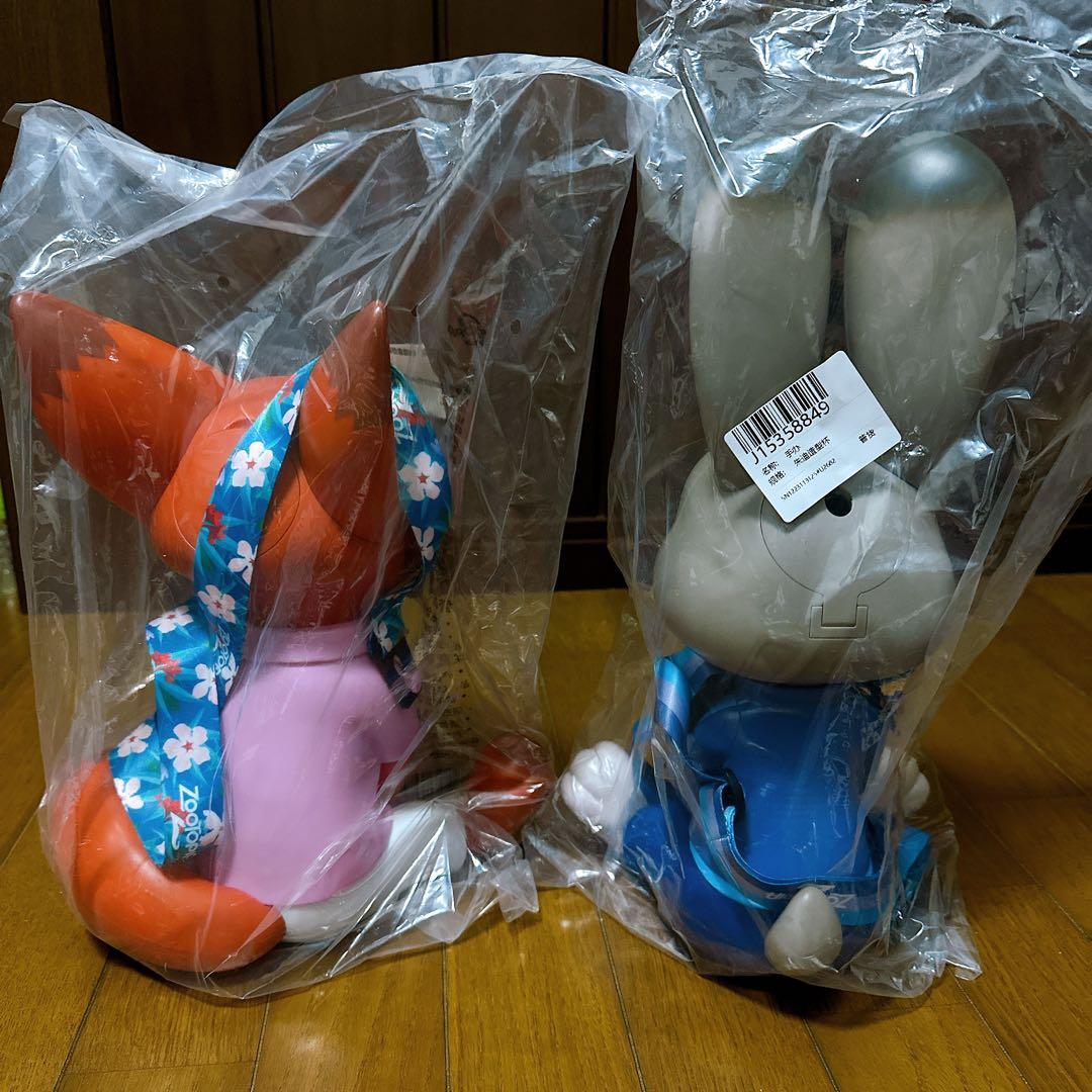 ズ*ア様 台湾映画館限定 ズートピア2 ドリンクカップ ニック ジュディ 2点セ