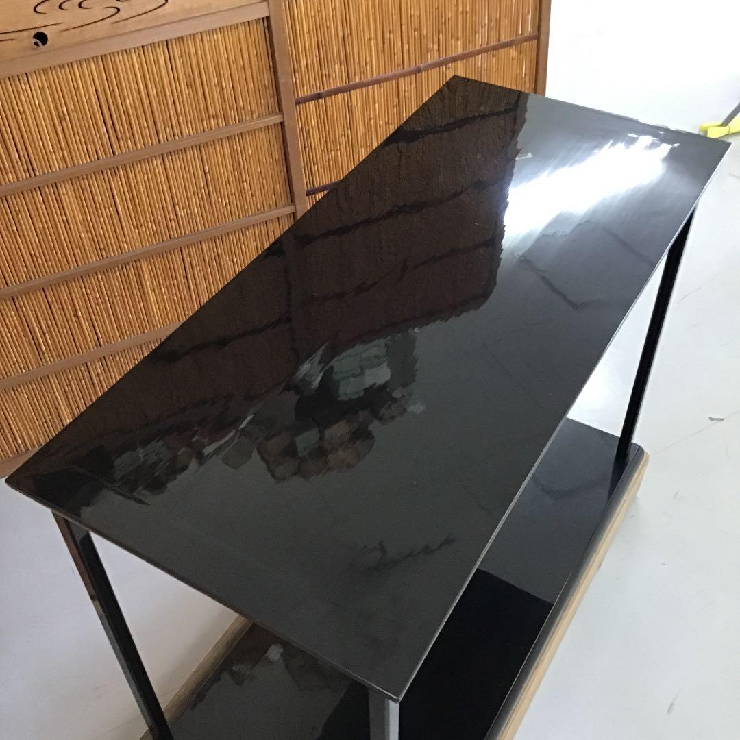 骨董品 茶道具 台子　輪島塗 能修 台子 共箱　 S1925TN