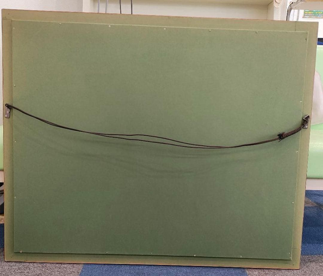 ペルシャ絨毯　手織り絵画絨毯　鑑定書付き　フレーム付き