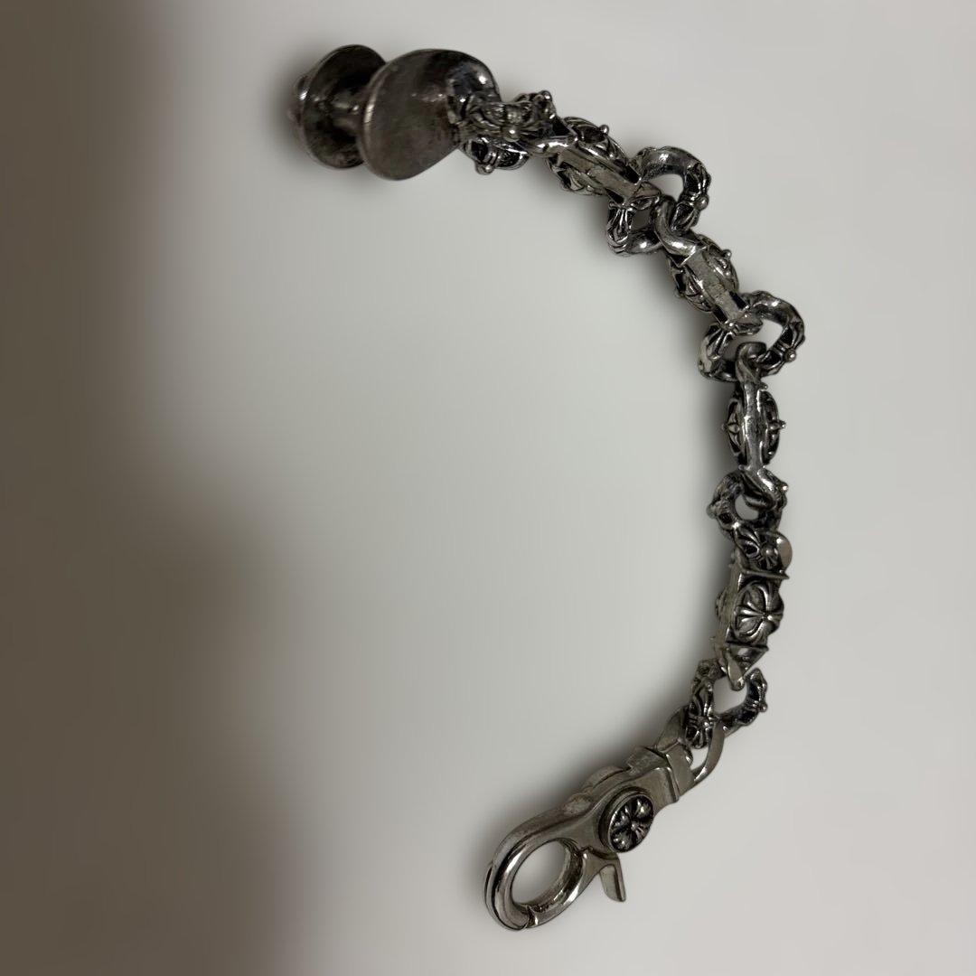 シルバー 装飾的リンクチェーンブレスレット