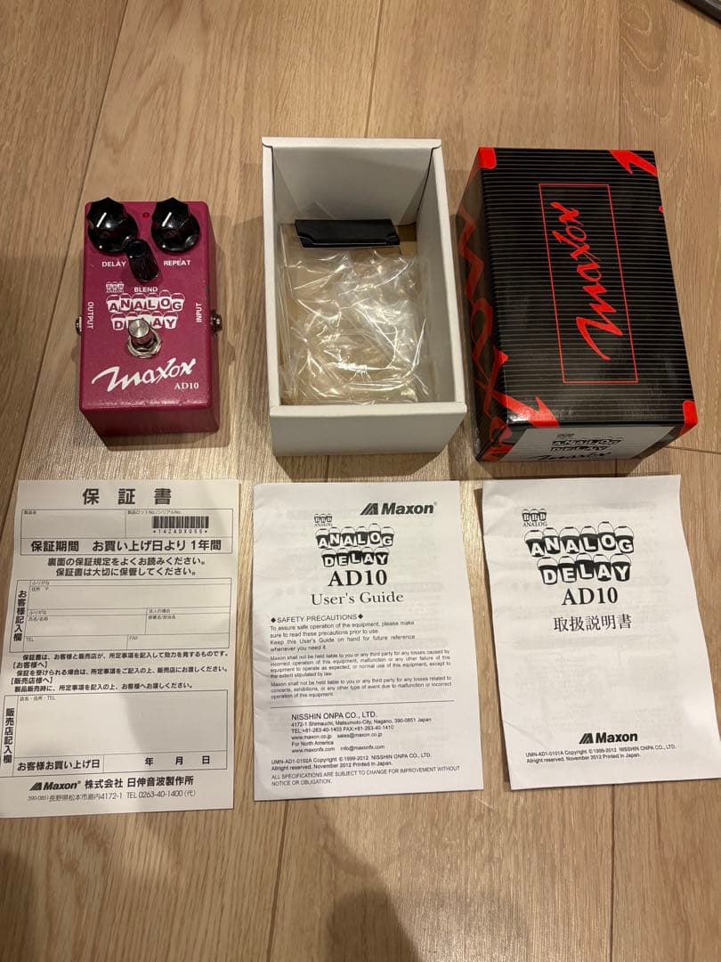 【箱&説明書付き】Maxon AD10 Analog Delay