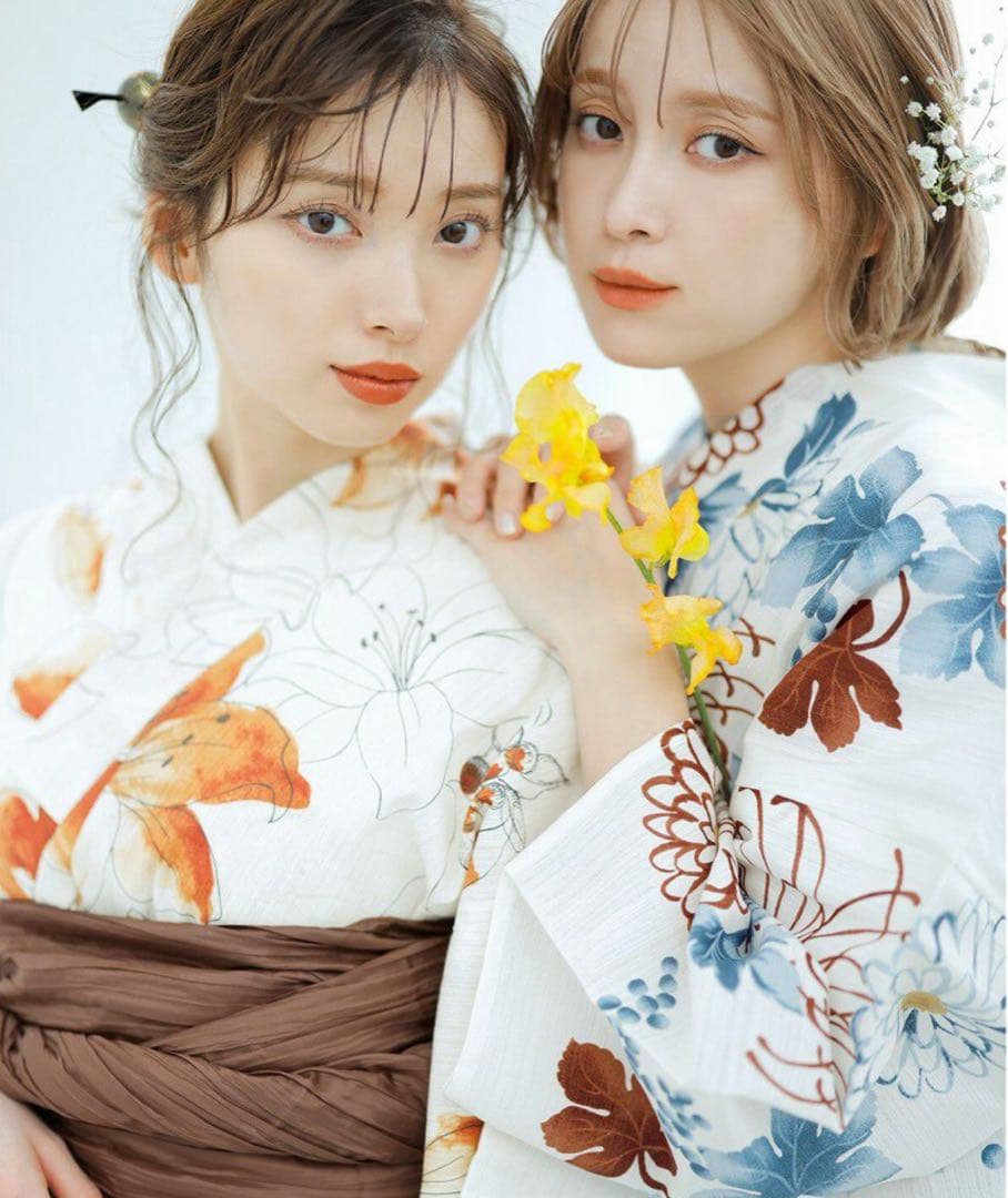 Dita ディータ 花柄 浴衣・帯セット