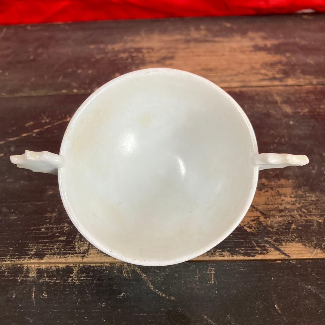 李朝　白磁　耳盃