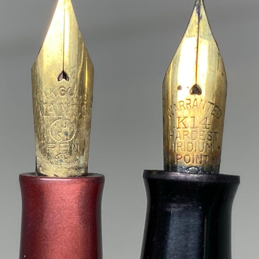 14K,K14刻印　万年筆　4本　トヒカ　47g 東N7-1021①