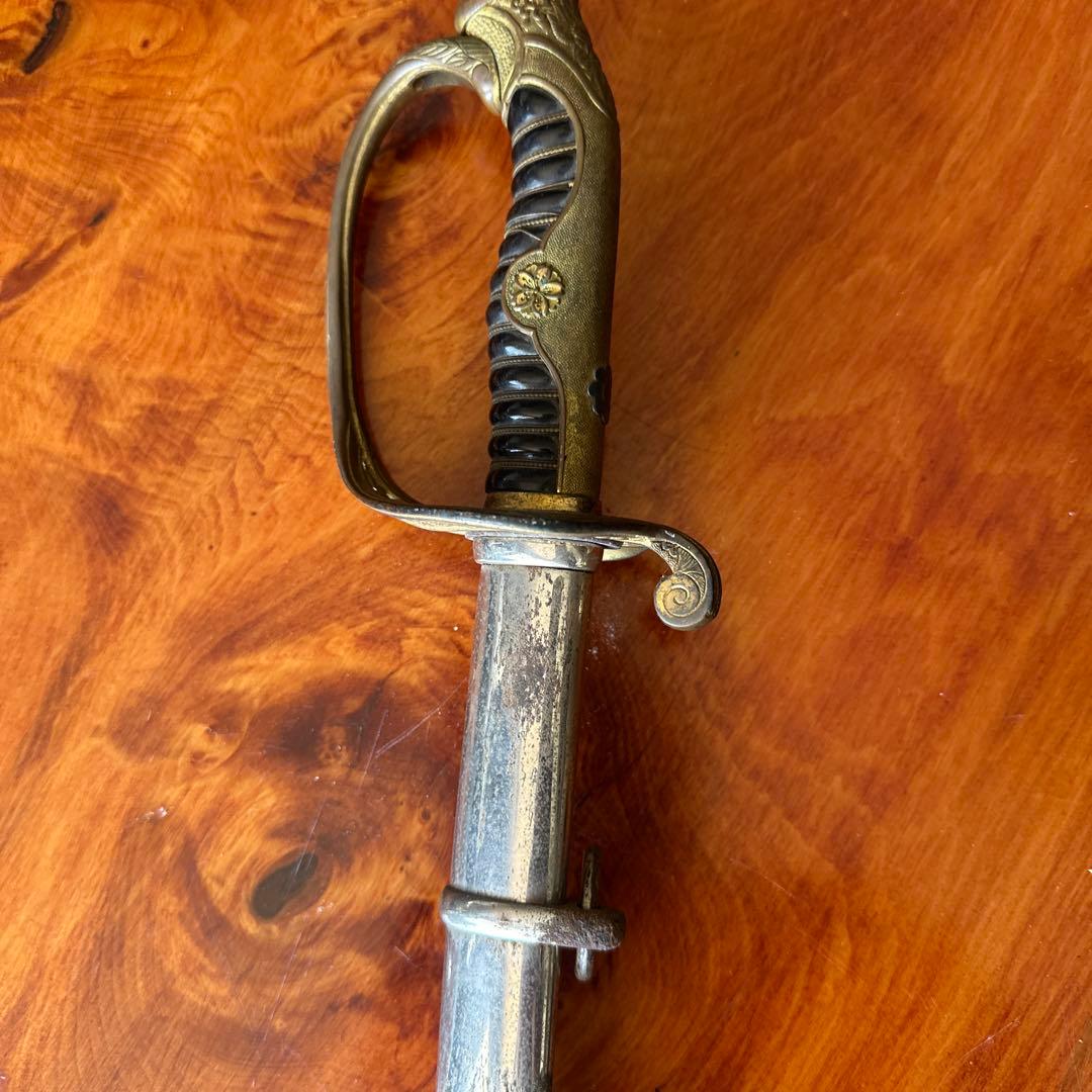 大日本帝国　儀礼刀 当時物旧日本軍 陸軍 指揮刀 装飾的な直刃の刀