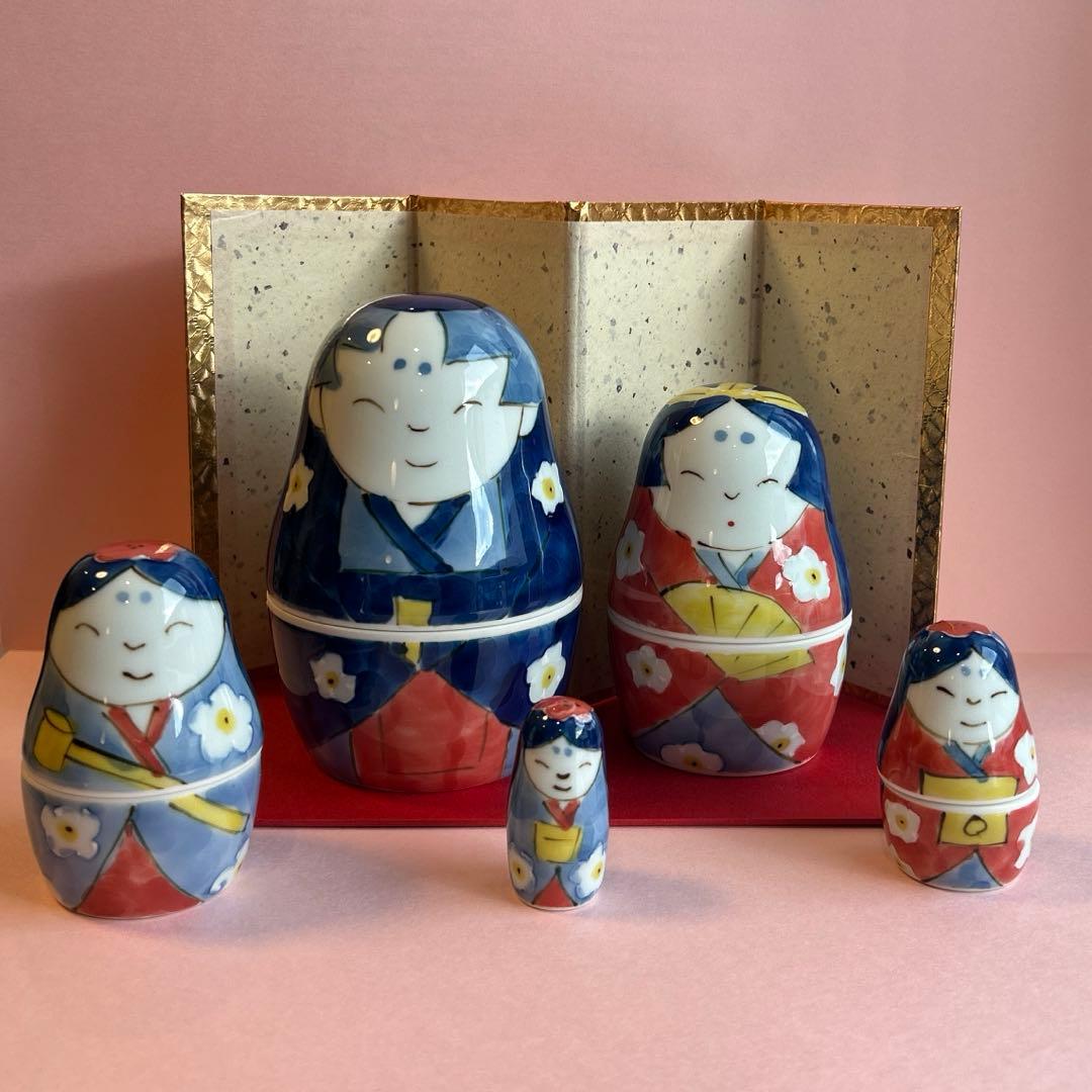 波佐見のお雛さん 有田焼 マトリョーシカ 雛飾り ひな祭り 桃の節句