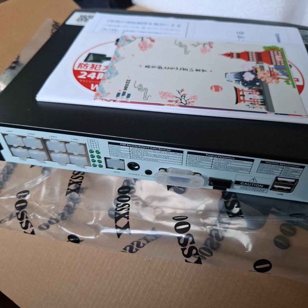 OOSSXX 4K防犯カメラ 防犯レコーダーセット カメラ4台 4TB