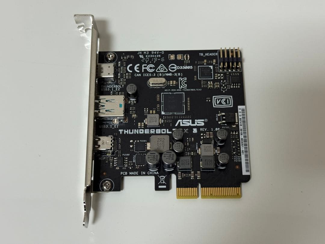 ASUS AsRock Thunderbolt PCIe 拡張カード