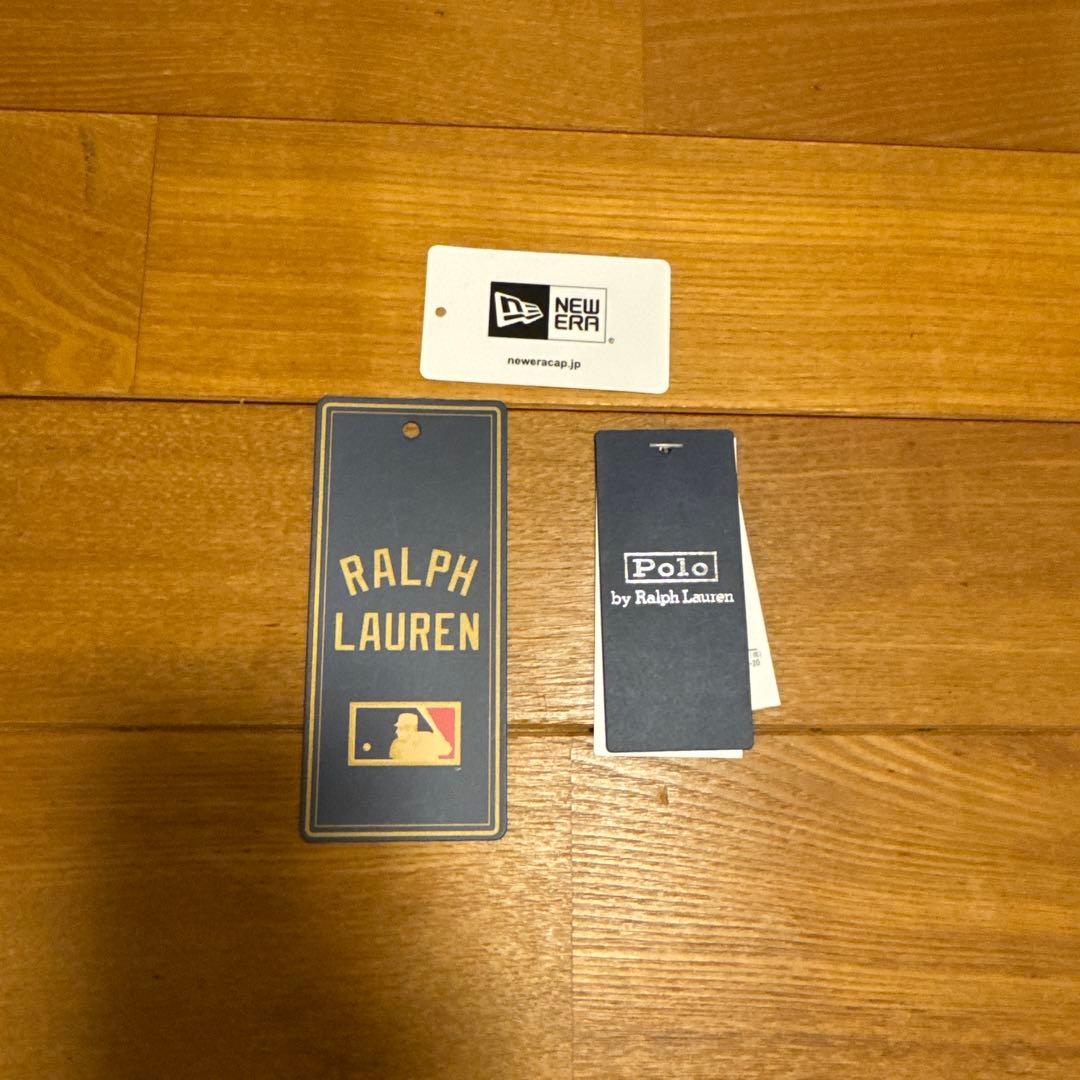 ポロラルフローレン×ニューエラ×ヤンキースコラボ　ウールキャップ　ネイビー