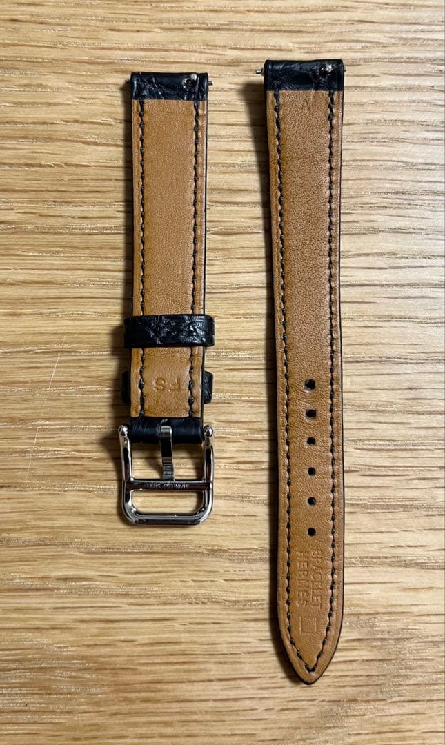ブラック アリゲーター レザー ベルト 時計 エルメス ケープコッド HERME