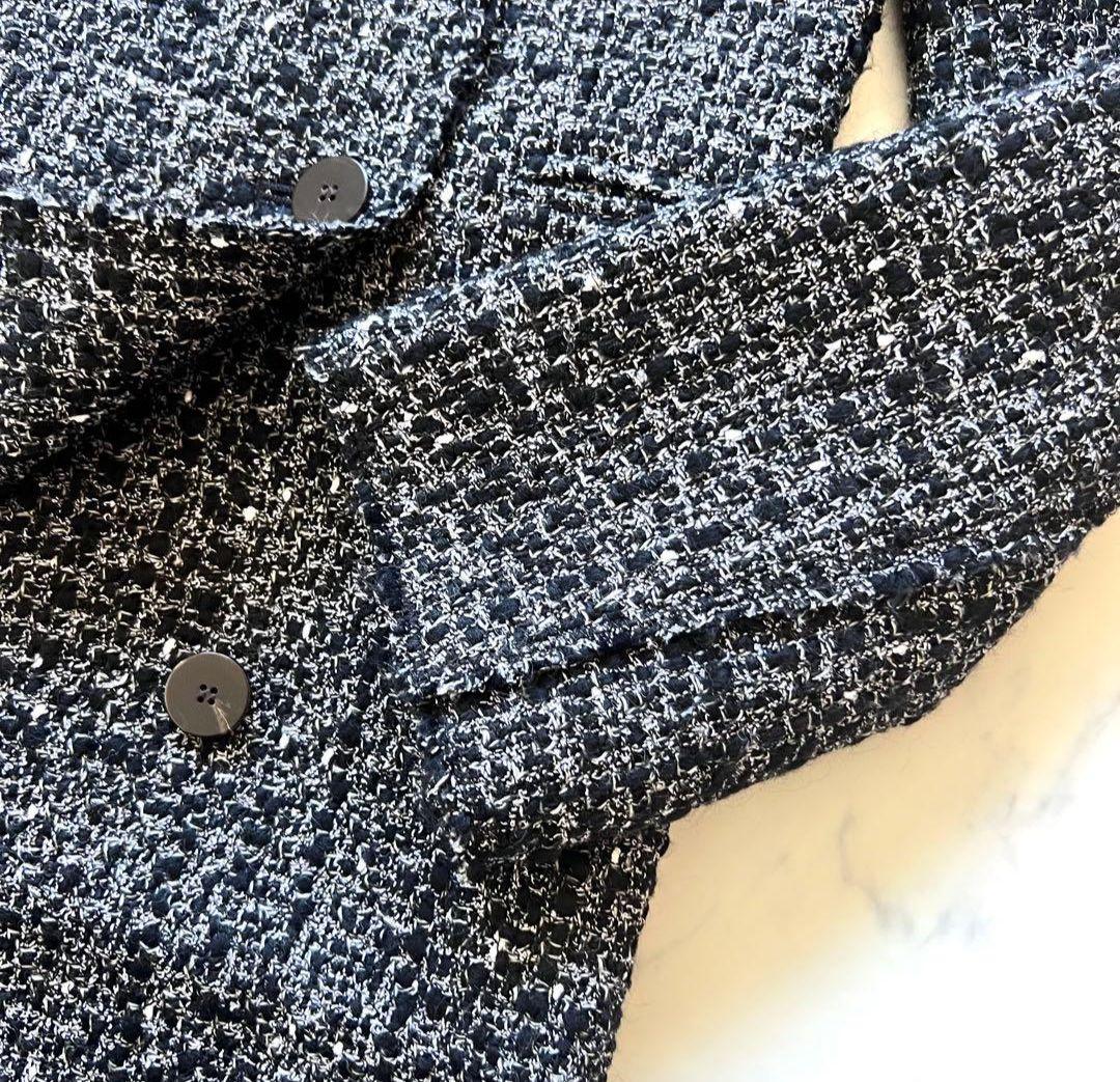 【未使用級】¥69,300円 Theory セオリー ツイードチェスターコート