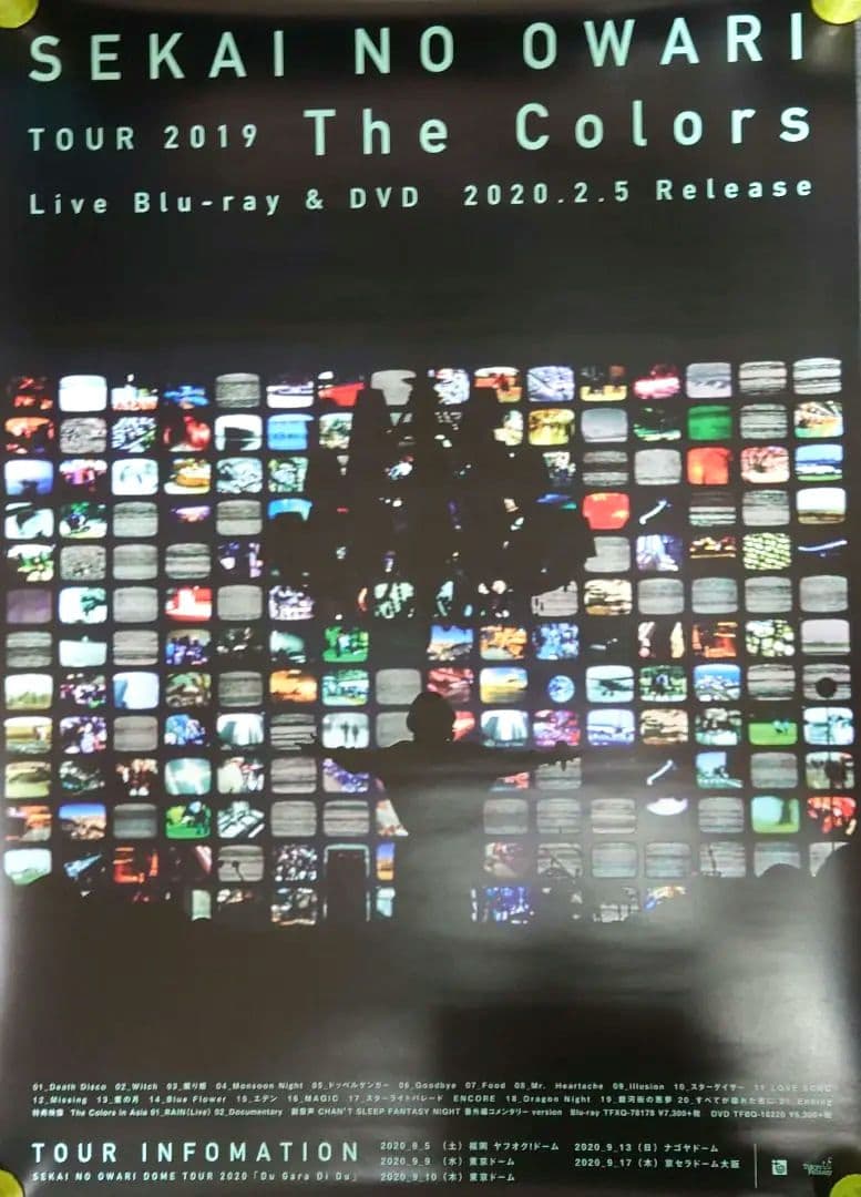【非売品・激レア】SEKAI NO OWARI「The Color」告知ポスター