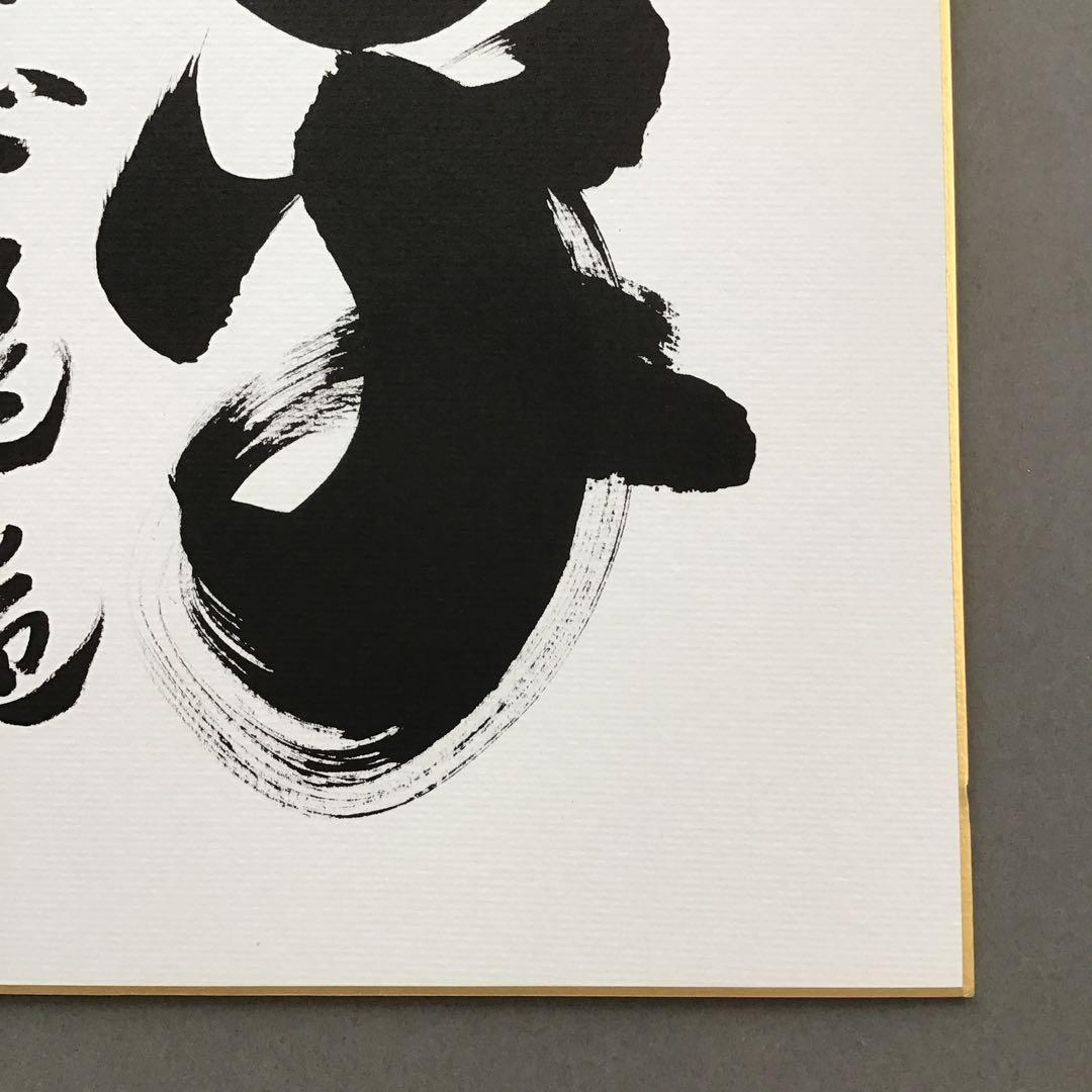 色紙　「平常心是道」　大徳寺黄梅院小林太玄　畳紙　配送用袋　S1035SS