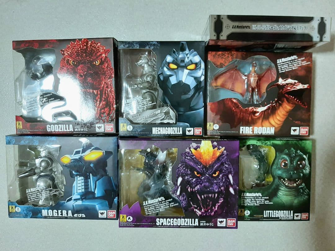 S.H.モンスターアーツ ゴジラ メカゴジラ スペースゴジラ リトルゴジラ等7点