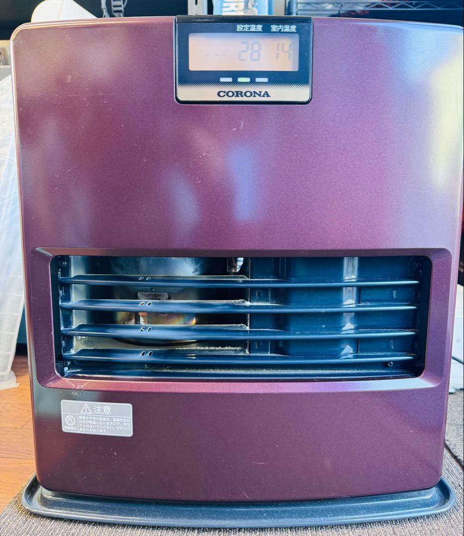 CORONA 石油ファンヒーター｜2015年製｜ワインレッド｜清掃済