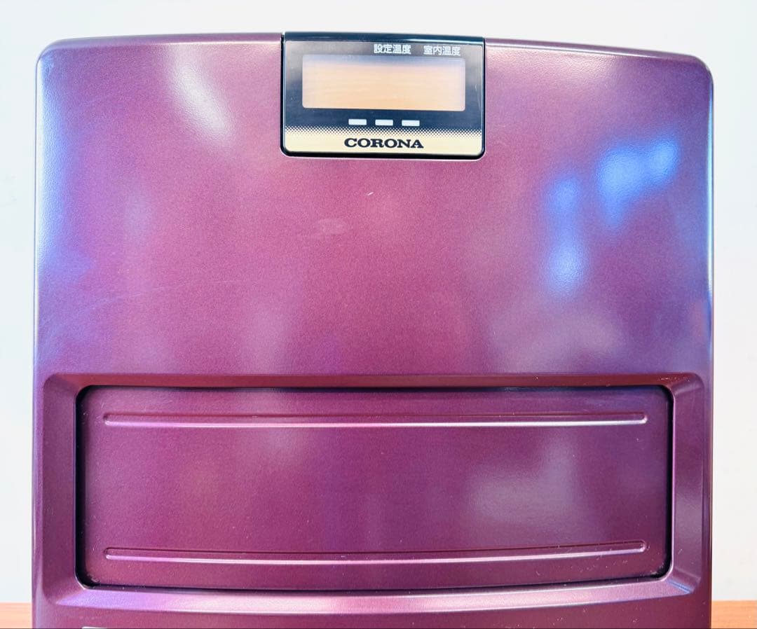 CORONA 石油ファンヒーター｜2015年製｜ワインレッド｜清掃済