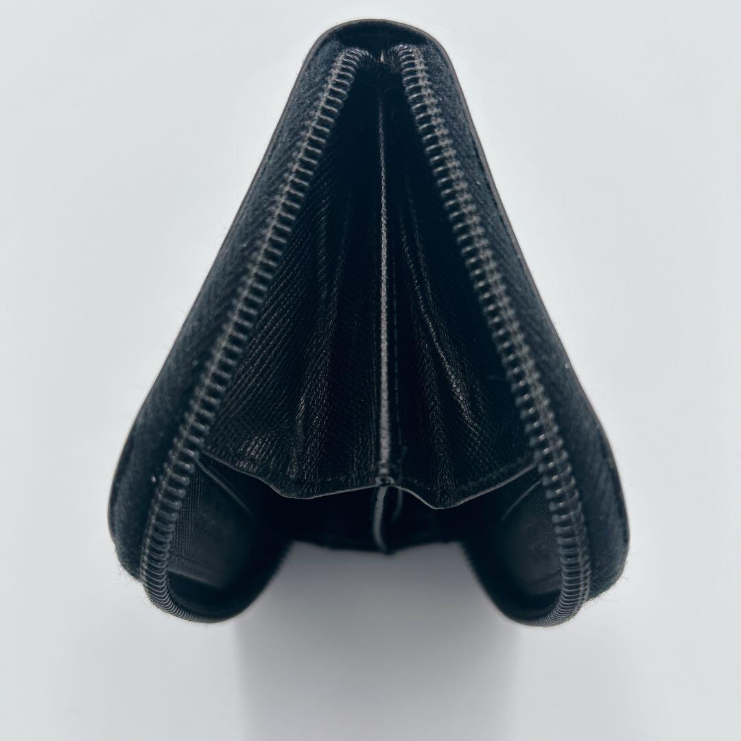 ✨美品✨プラダ ケース 小銭入れ サフィアーノレザー 三角ロゴ ブラック