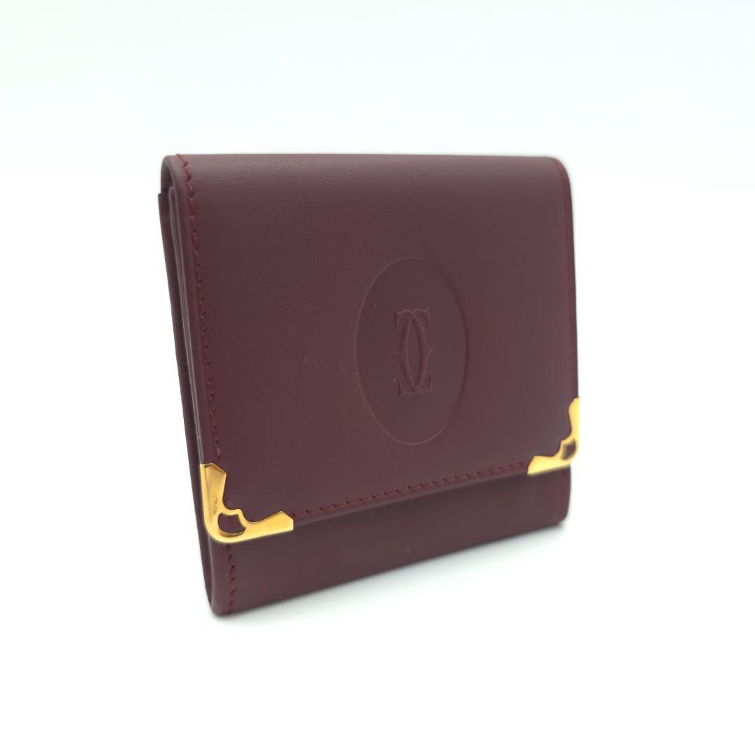 未使用 Cartierカルティエ マストライン C2ロゴ ケース 小銭入れ