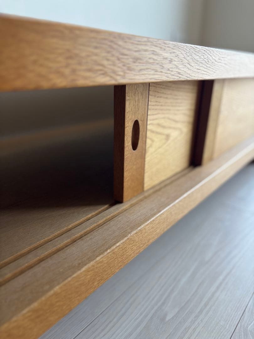 連休お値下げ！！　天然木　ナラ材　TVボード　日本製