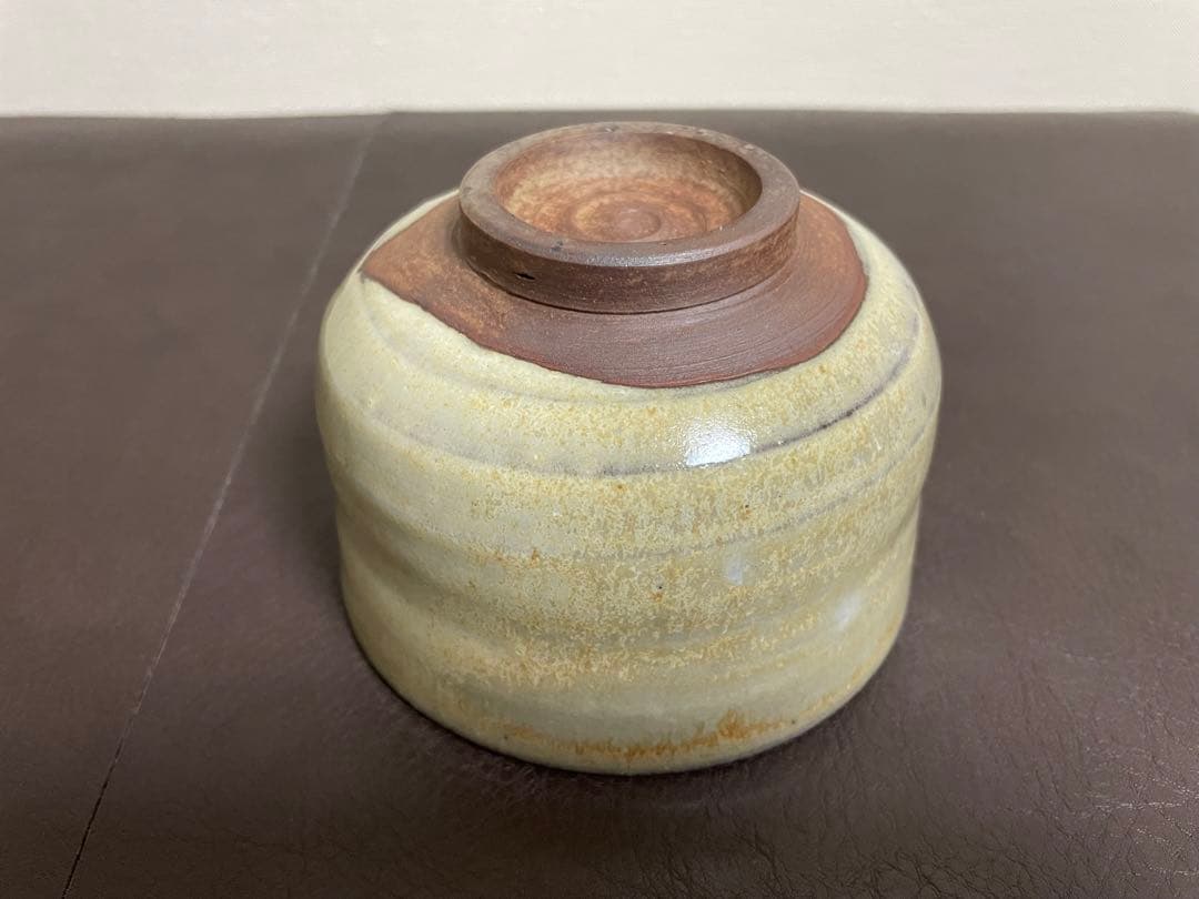 十三代亀井味楽　高取白釉茶盌　共箱　永田宗伴書付　高取焼　茶碗　茶道具