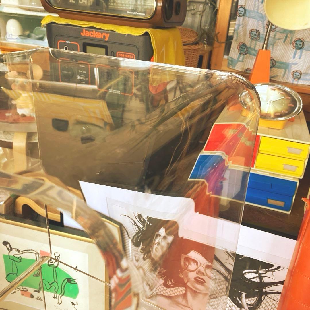 アクリル ネストテーブル 3台セット ミッドセンチュリー スペースエイジ 飾り台