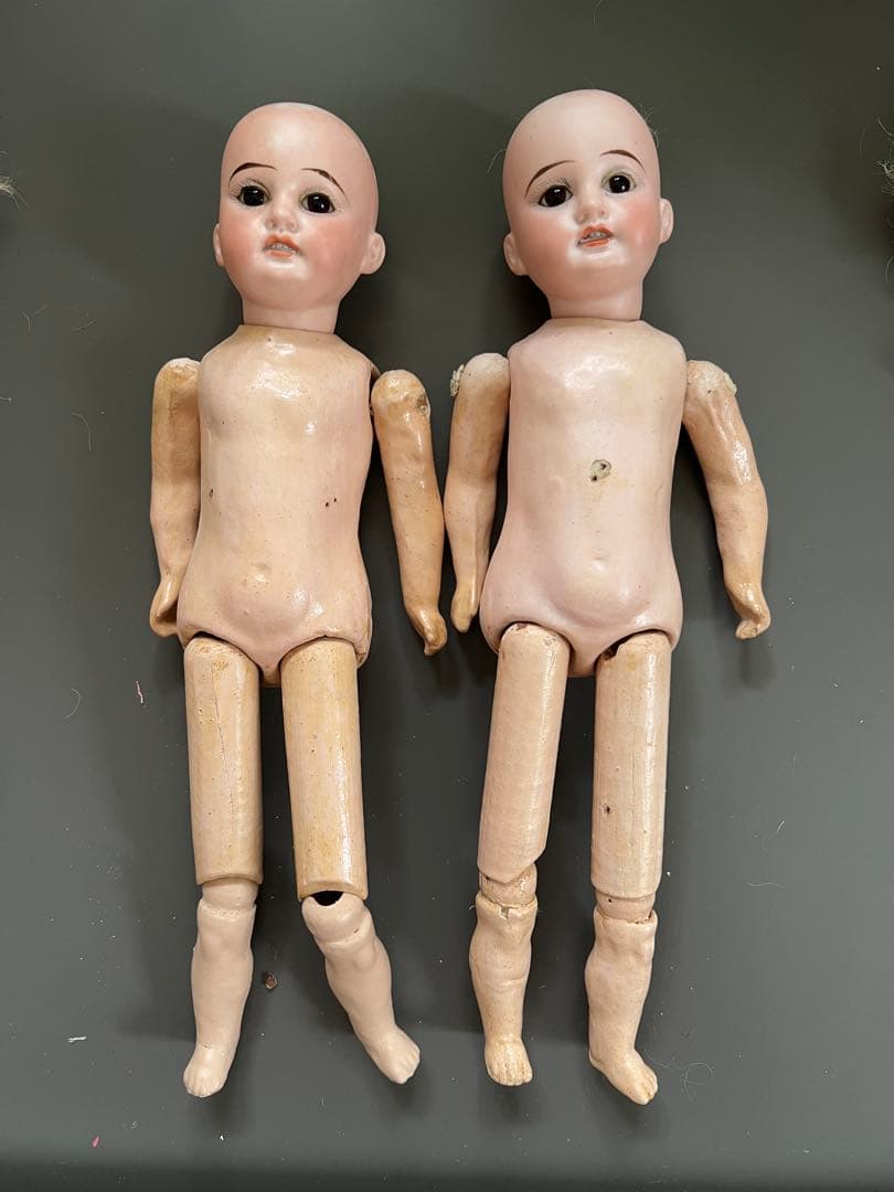 【アンティーク】ドイツ製ビスクドールアーモンドマルセル1894ペア