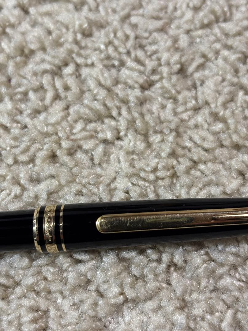 モンブランマイスターシュティックボールペン　ケース・未使用芯黒2本付　ネーム入