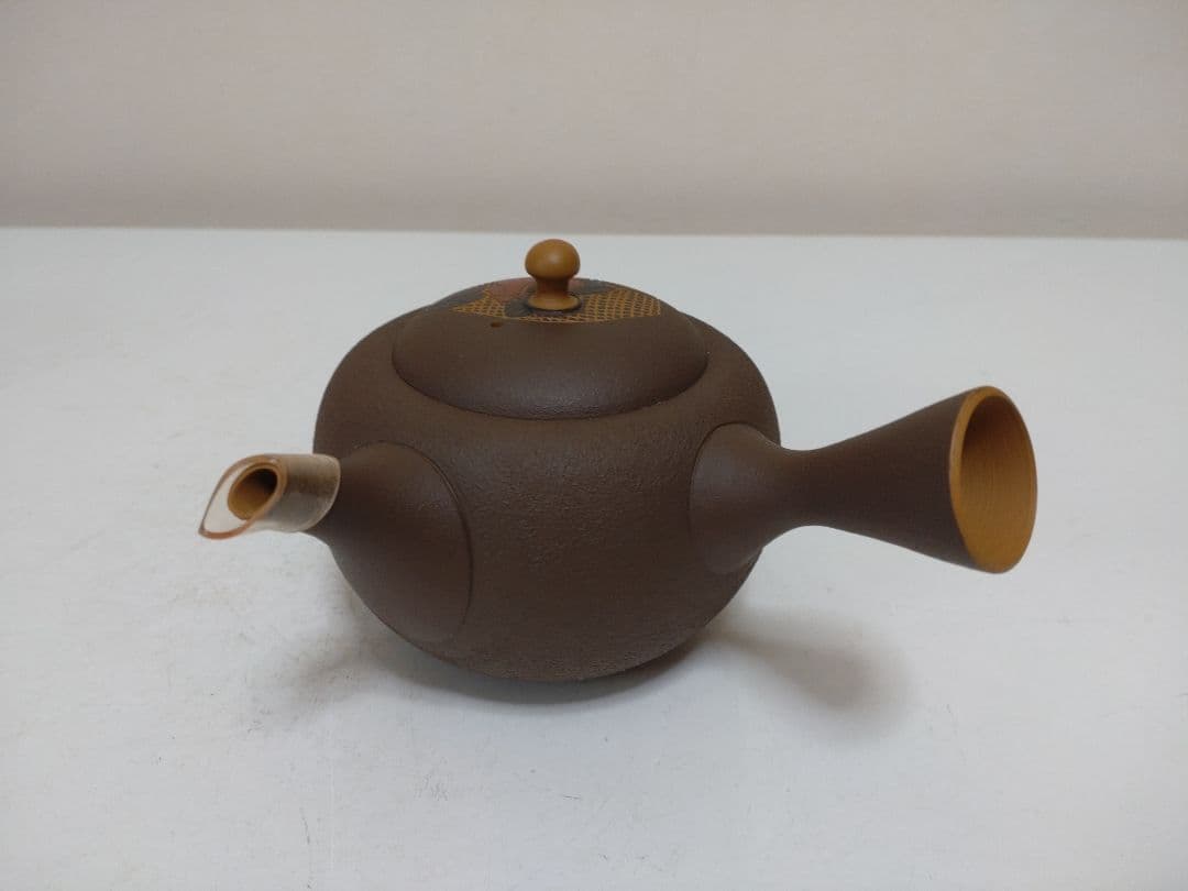 常滑焼 甚秋造 茶器揃 急須 煎茶碗五客 共箱