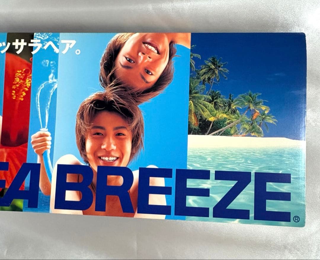 【激レア】SEA BREEZE 店頭用　看板　POP 赤西仁　星野真里　非売品