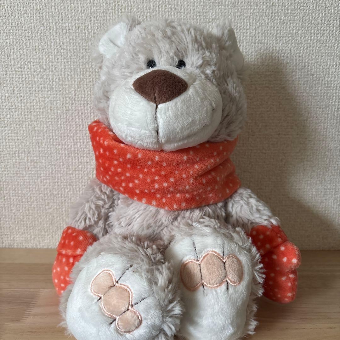 NICI ニキ　ベアー　クマ　ぬいぐるみ スカーフ付き　クリスマス