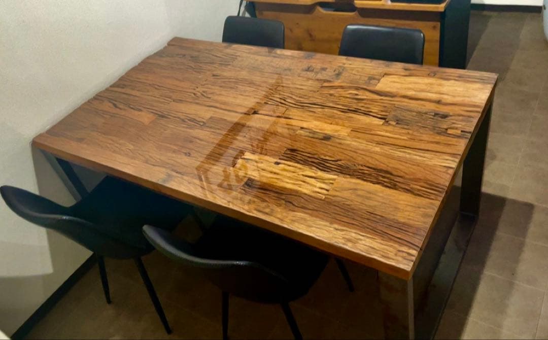 ダイニングテーブル　アンティーク　古材
