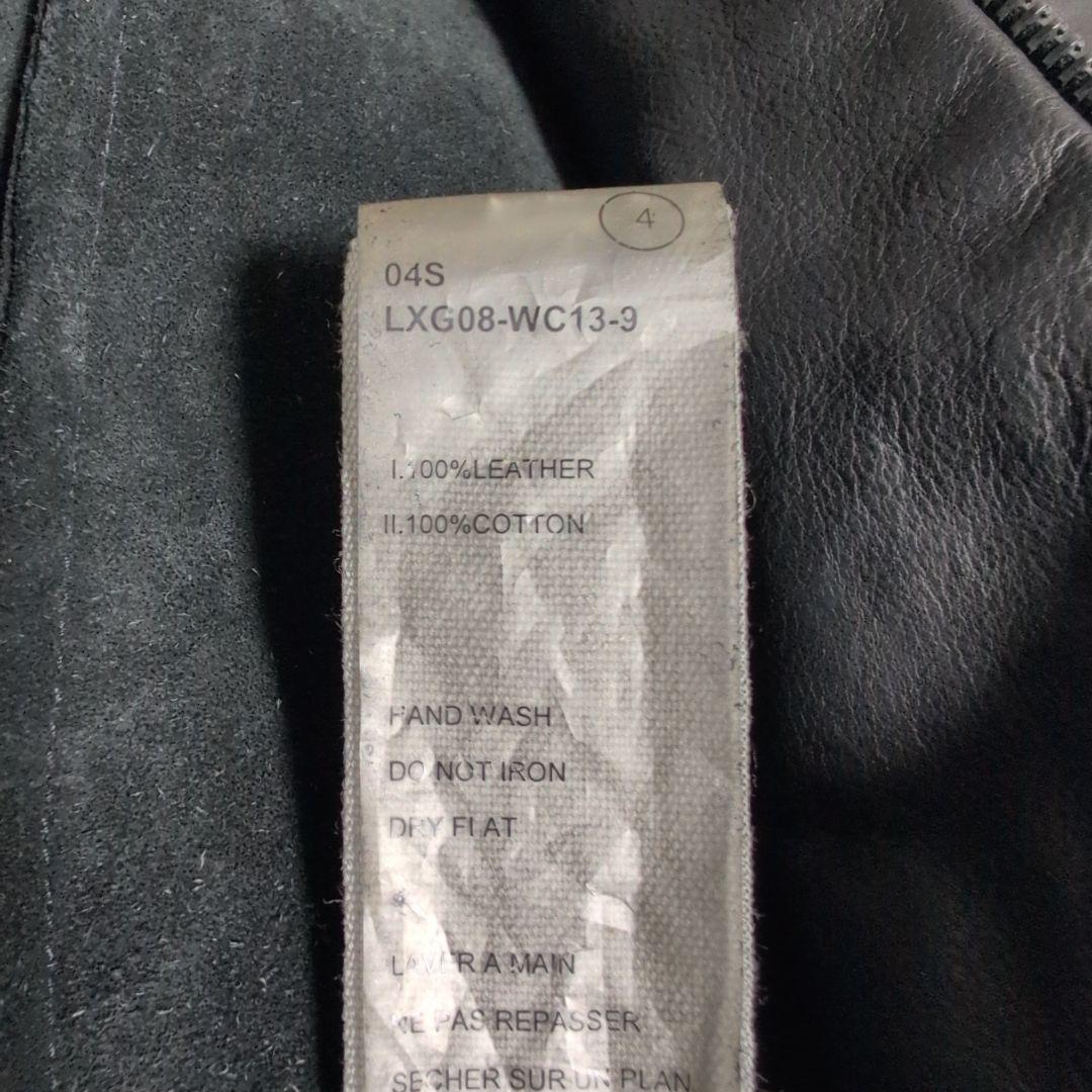 823　c diem レザージャケット　ブラック　ジップ　サイズ4