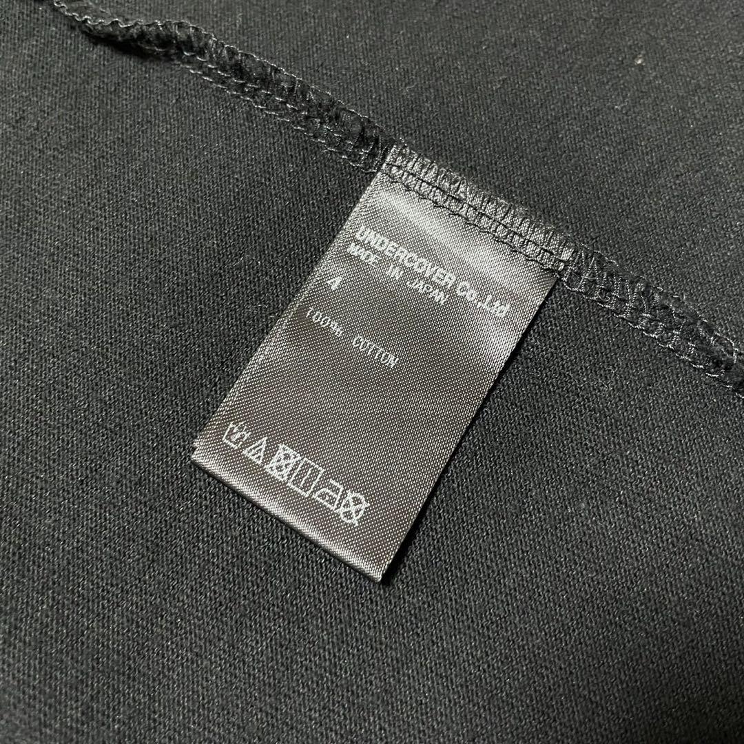 タグ付き UNDERCOVER 最後の晩餐 Tシャツ プリント ブラック 黒