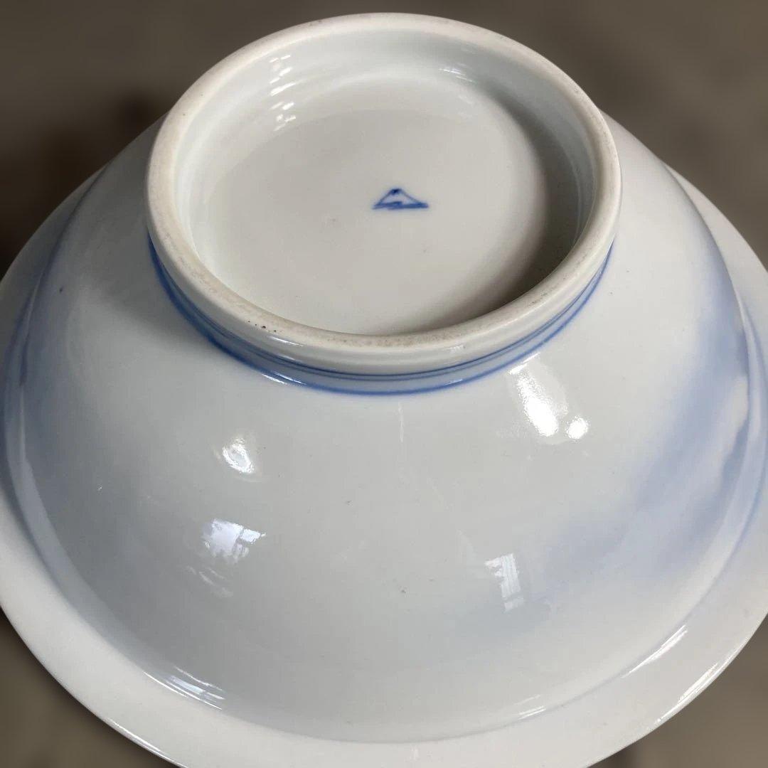 【オールド深川製】有田焼の伝統　日本の名窯　有田　深川製磁　染錦富士に鶴絵　鉢