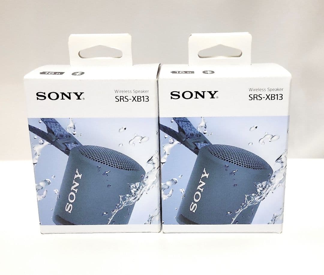 新品未開封【SONY】SRS-XB13型　ポータブルスピーカーライトブルー×2個
