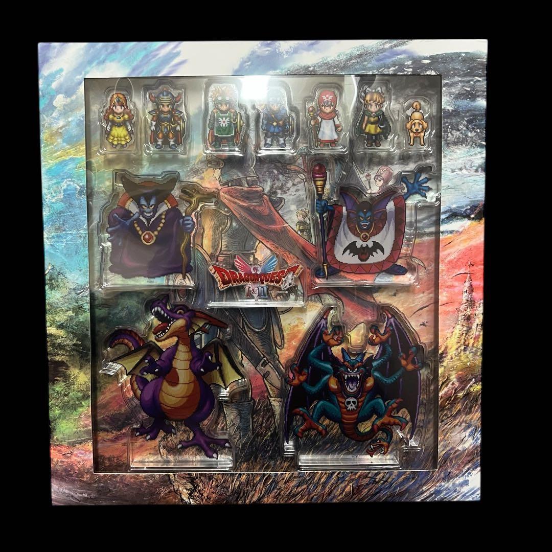 【ソフトなし】 ドラゴンクエストⅠ&Ⅱ 公式 特典 アクリルブロック 新品未開封