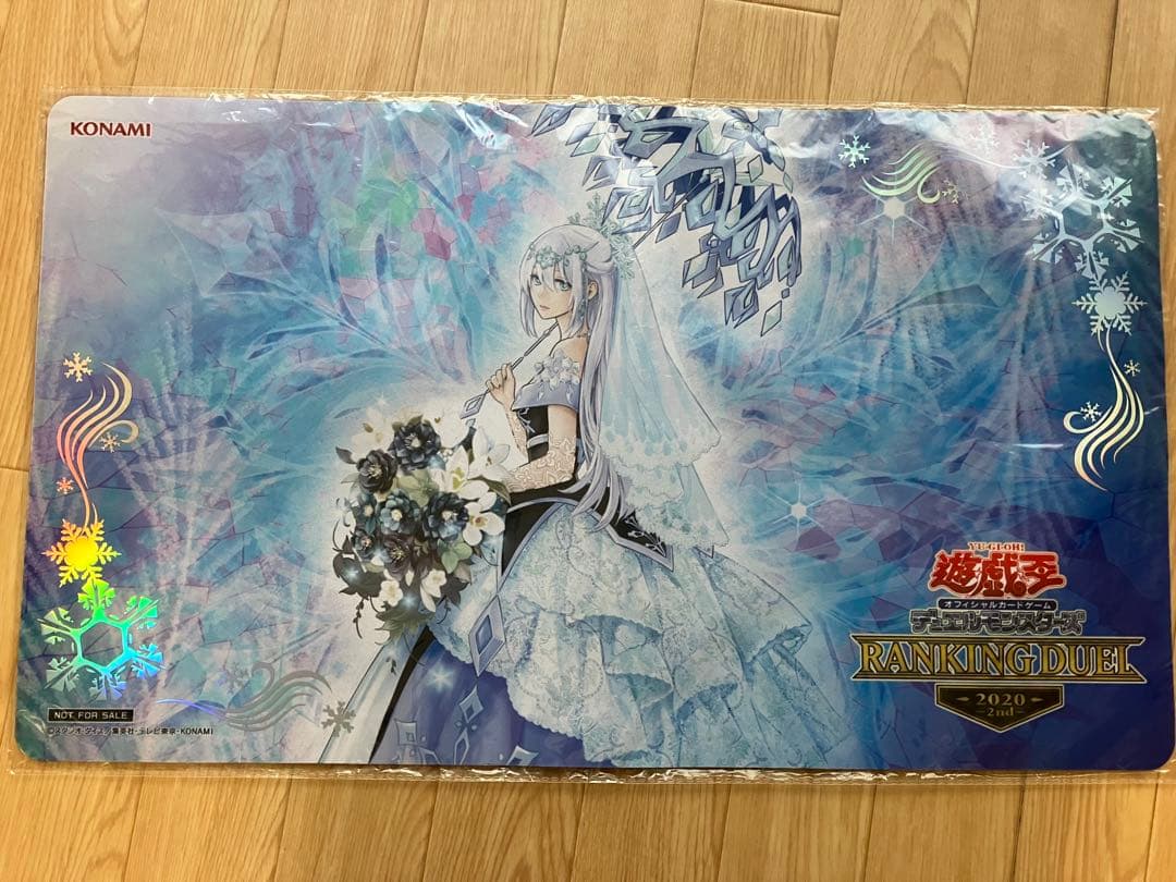 遊戯王　六花聖ティアドロップ プレイマット　限定800枚