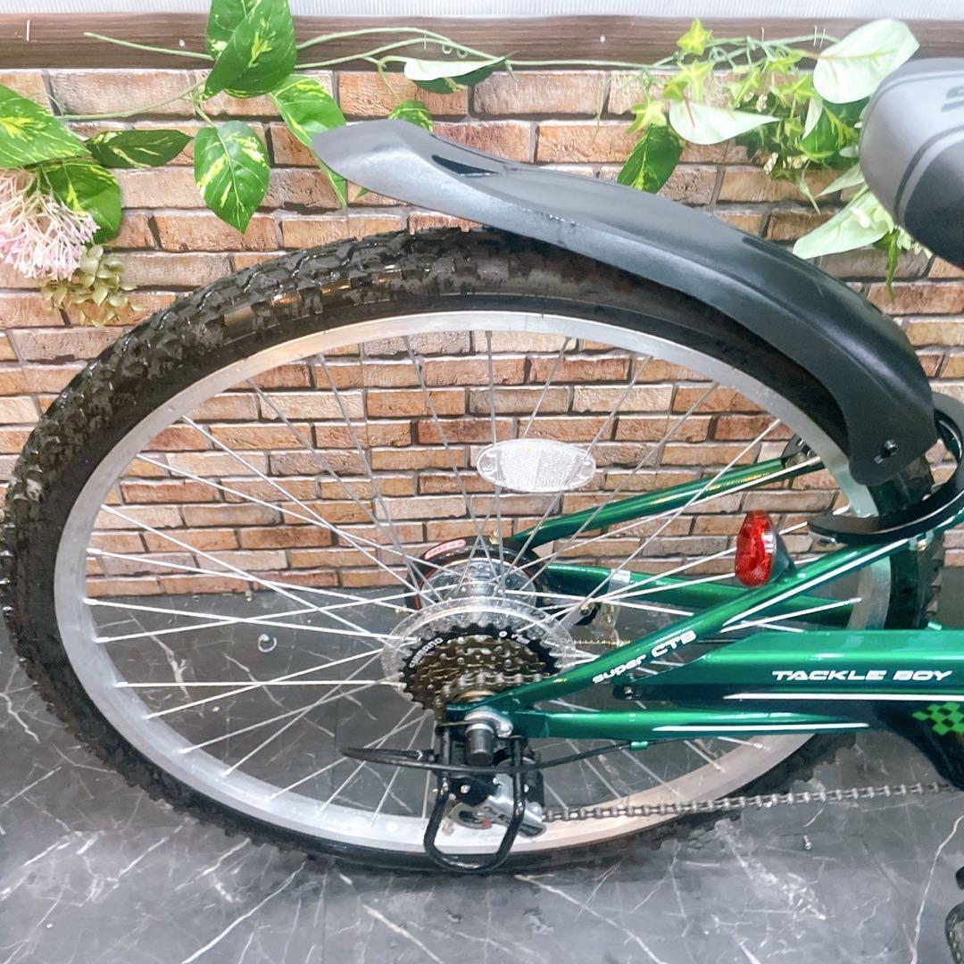 【25】子供用自転車 子供車 TACKLE BOY グリーン 26インチ
