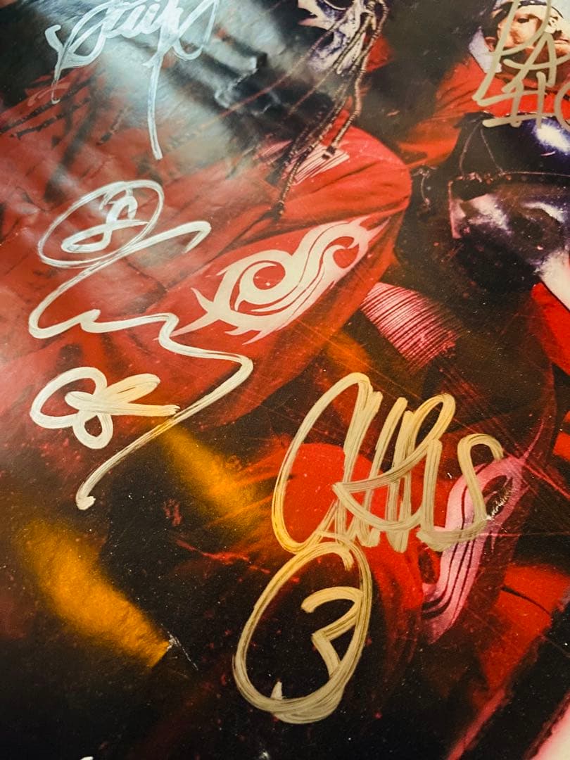 Slipknot のサイン入りポスター