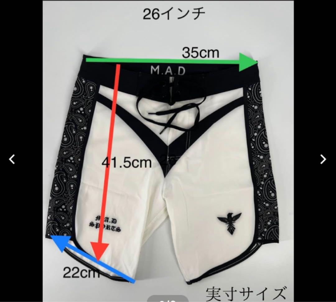 M.A.D SPORTS サーフパンツ　フィジーク 26インチ